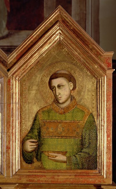 Monk from the St. Reparata Polyptych (detail) by Giotto di Bondone